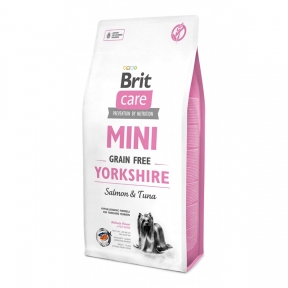 Brit Care GF Mini Yorkshire корм для собак малых пород 2кг + 2 пауча Brit Care Dog Mini Fillets