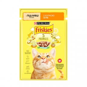 Friskies консерва для котів із куркою в підливці, 85 г