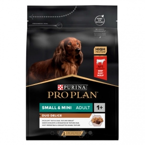 PRO PLAN Duo Delice Small & Mini Adult сухий корм для дорослих собак дрібних порід із яловичиною