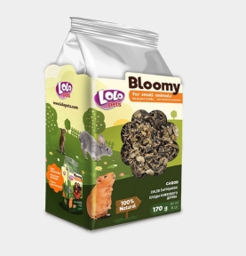 Лакомство Bloomy для грызунов с рожковым деревом, 170 г