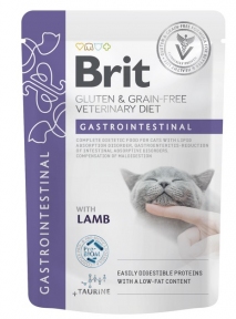 Корм вологий Brit GF VetDiet Gastrointestinal для котів з ягням, 85 гр.