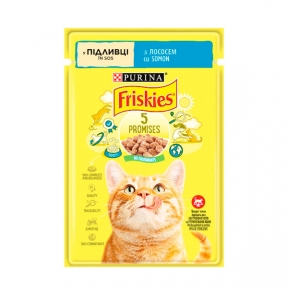 Friskies консерва для кошек с лососем в подливке, 85 г