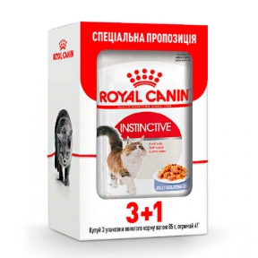 Royal Canin Instinctive консервований корм для котів старше 1 року (шматочки в желе)