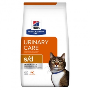 Hills Urinary Care для кошек для растворения струвитных уролитов курица 1,5 кг 605894
