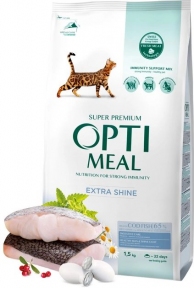 Optimeal сухой корм для кошек с высоким содержанием трески