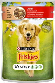Friskies консерви для собак з яловичиною і картоплею в підливі 100г 800823