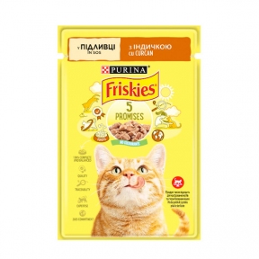 Friskies консерва для кошек с индейкой в подливке, 85 г