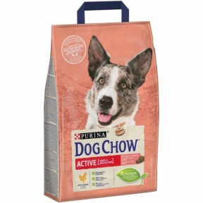 DOG CHOW Active сухой корм для активных и рабочих собак  с курицей    2,5 кг АКЦИЯ-20%