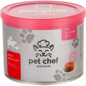 Pet chef консервы для кошек Мясное ассорти