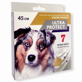 Ultra Protect — противопаразитарный ошейник для собак 45 см, Palladium