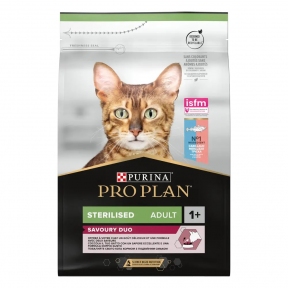 АКЦИЯ Purina Pro Plan Sterilised сухой корм для стерилизованных кошек, с треской и форелью 3 кг