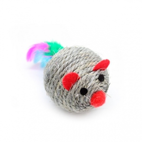 Когтеточка кулька мишка з пером S2011, Unizoo