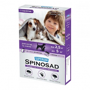 Spinosad таблетка от блох для кошек и собак Collar