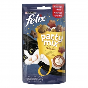 Ласощі Purina Felix Party Mix Original М'ясний мікс 60гр