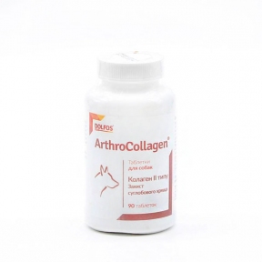 Dolfos Arthro Collagen для укрепления опорно-двигательного аппарата собак, 90 таб