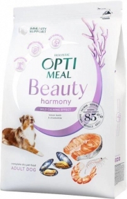 Акция Optimeal Beauty Harmony Сухой корм для собак беззерновой на основе морепродуктов