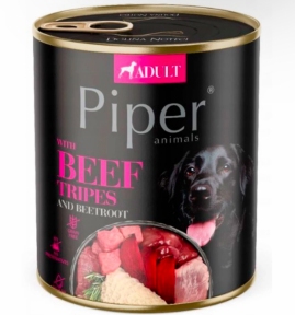 DN Piper Dog Кон-ва з яловичим рубцем та буряком (65%) 400 гр.