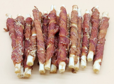 Вьющаяся утиное мясо 200гр на кости 12 см RM002S