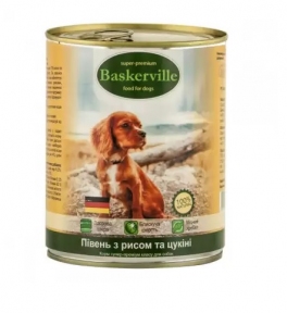 Baskerville Петух/Рис/Цукини консервы для собак