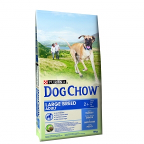 DOG CHOW 14кг Large Breed для крупных взрослых пород с индейкой