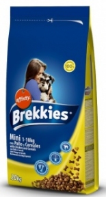 Brekkies Excel Dog Mini для собак малых пород (курица+говядина), 20 кг