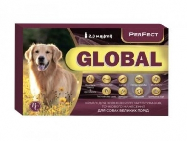 Global Перфект краплі для собак (аналог Адвокат) 2,8 мл
