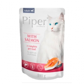 Dolina Noteci Piper cat с лососем для кошек Пауч 100 г