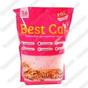 Best Cat Pink Flower силикагелевый наполнитель с цветочным ароматом 3,6л