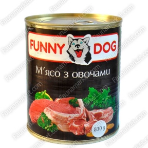 FUNNY DOG c мясом и овощами 830г
