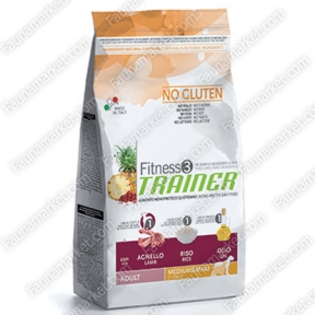Trainer Fitness3 Adult Medium&Maxi With Lamb Rice Oil для собак средних и крупных пород с ягненком