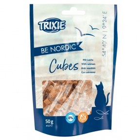 Be Nordic кубики лосося ласощі для котів 50г Тріксі 42751