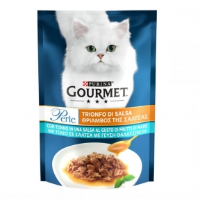Gourmet Perle консервы для кошек с тунцом мини филе 85г 137782