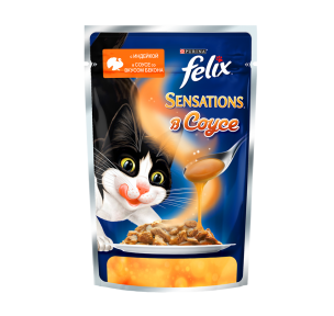 Felix (Феликс) консервы для кошек индейка с беконом в соусе 85г