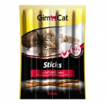 GimCat — мясные палочки для кошек с птицей и печенью