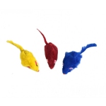 Набор игрушек 3 мыши разноцветные
