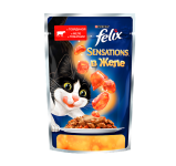 Felix (Феликс) консервы для кошек говядина с томатами в желе