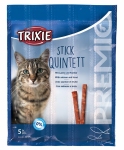Quadro-Sticks — лакомство для кошек лосось/форель в виде палочек, Трикси