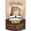 Акция-6% Club 4 Paws Selection Премиум Влажный корм для кошек - кусочки с курицей и телятиной в соусе 85 г