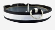 Нашийник для собак, білий нейлоновий з USB 2,5 см * 37-46 см