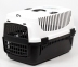 Переноска для тварин №2 Пластикова чорно-біла 56х37х41 см