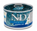 Влажный корм Farmina N&D Grain Free Ocean Salmon & Cod Adult Mini для собак малых пород, с лососем и треской, 140 г